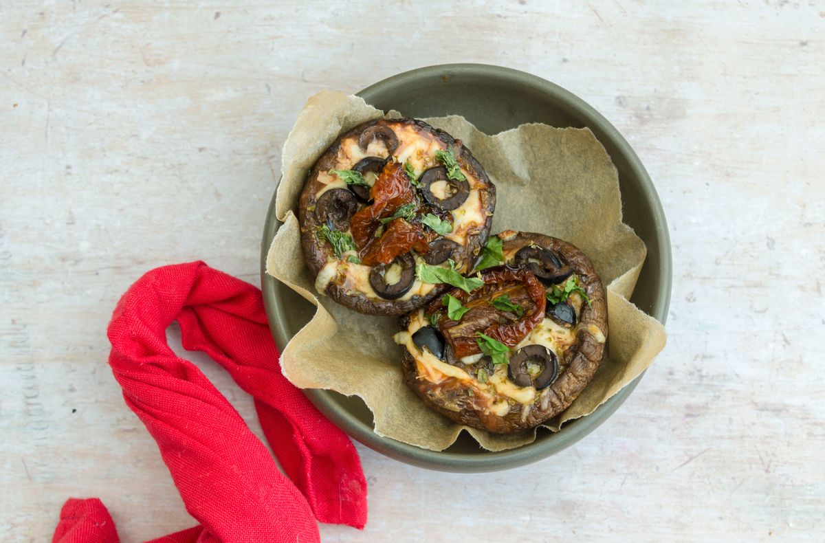 Keto Portobello Mushroom Pizzas