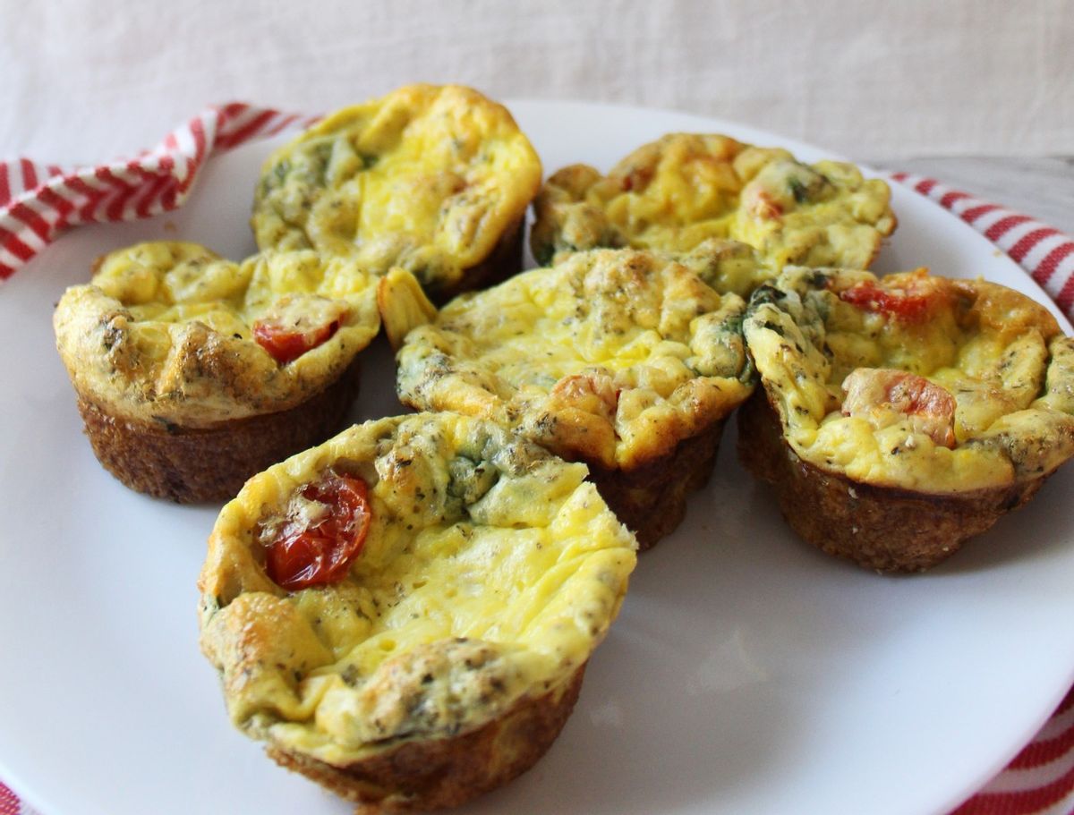 Keto Caprese Egg Cups