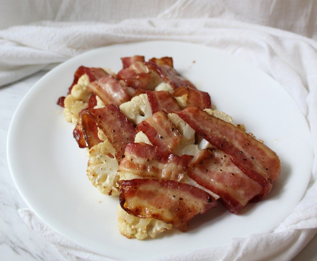 Keto Bacon Wrapped Cauliflower Steaks