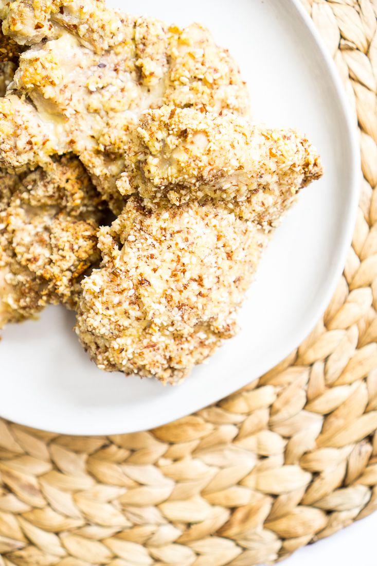 Keto Sesame Breaded Almond Chicken