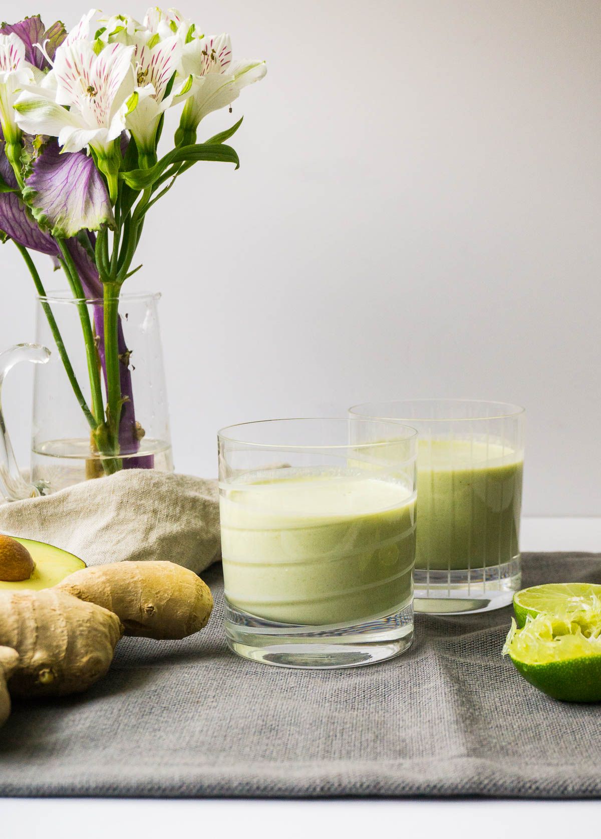 Low Carb Avocado Coconut Ginger Smoothie