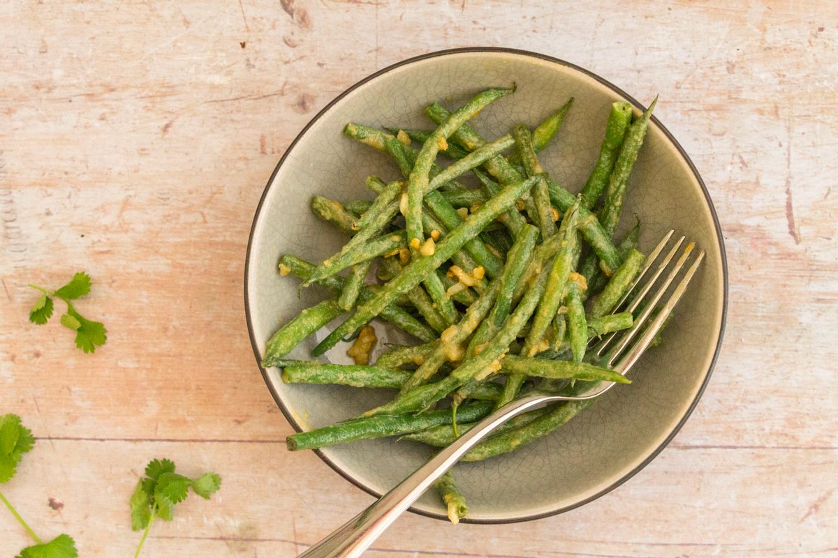 Keto Garlic Tahini Beans