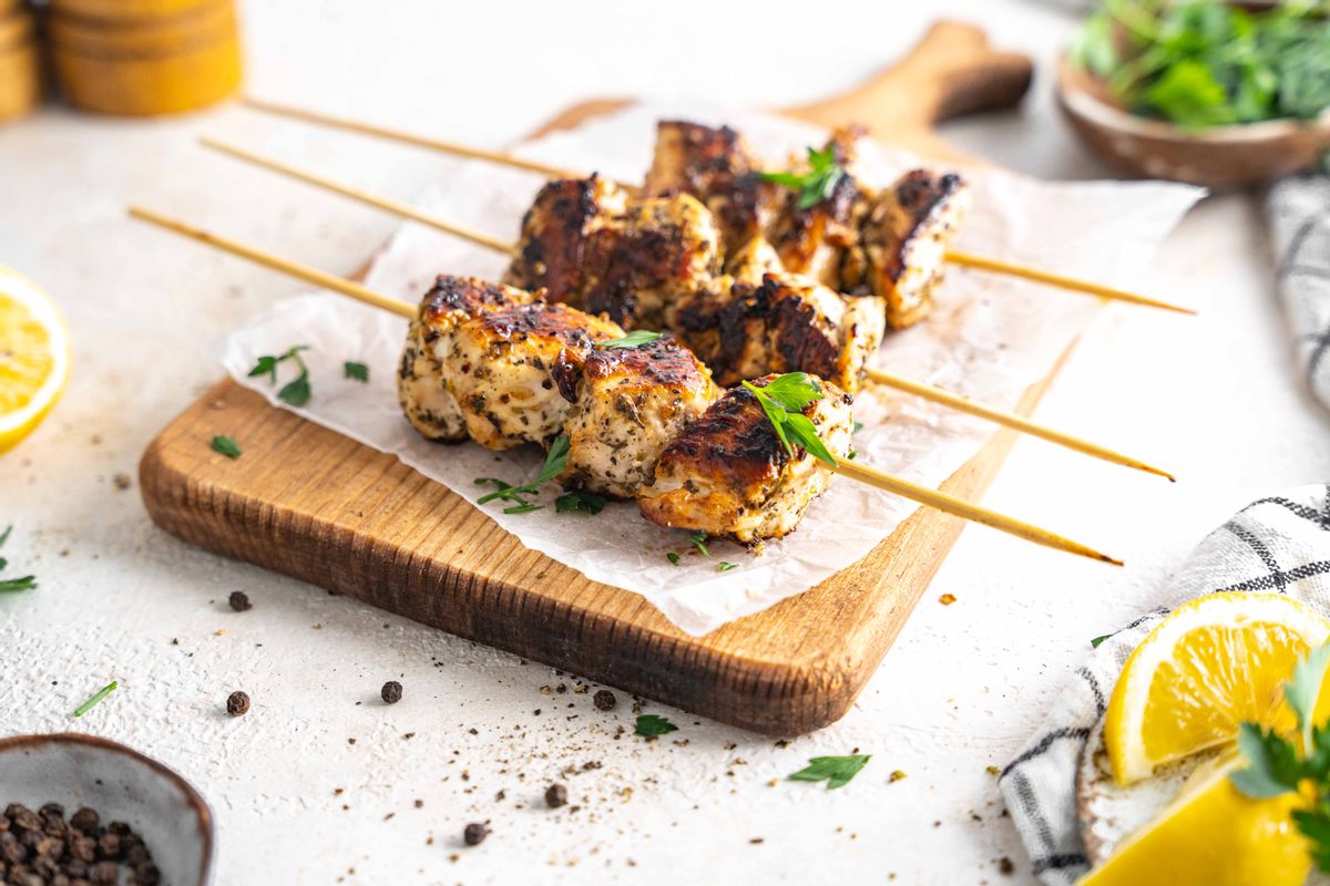 Keto Memorial Day Souvlaki Chicken Kebabs Carb Manager