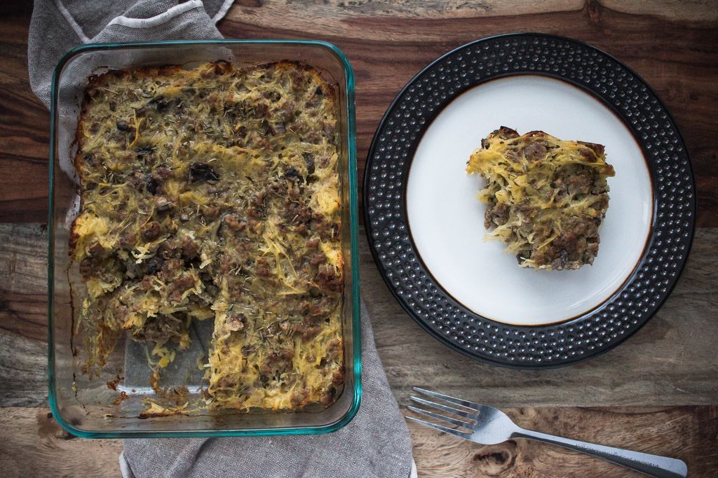 Keto Beef And Spaghetti Squash Casserole