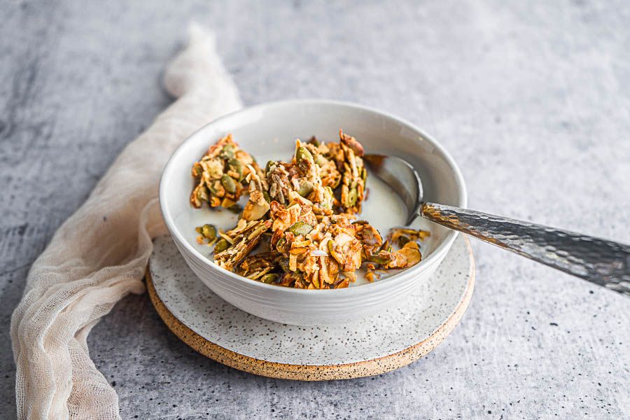 Keto Peanut Butter Granola Cereal