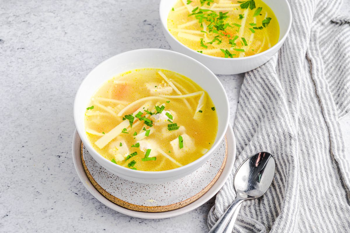 Keto Instant Pot Chicken Noodle Soup