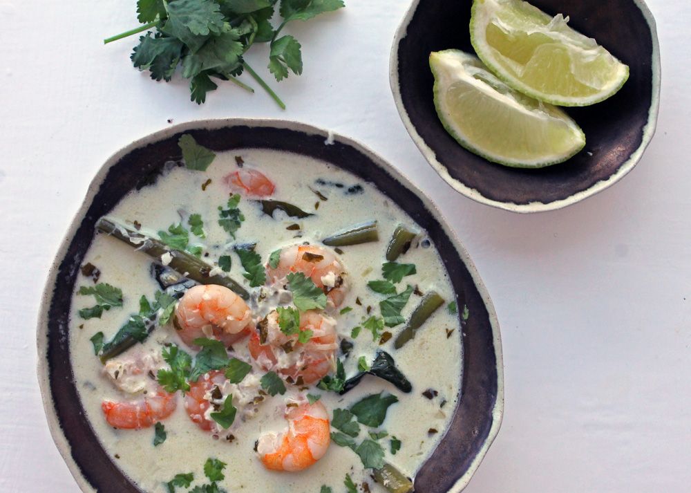 Low Carb Shrimp Thai Green Curry