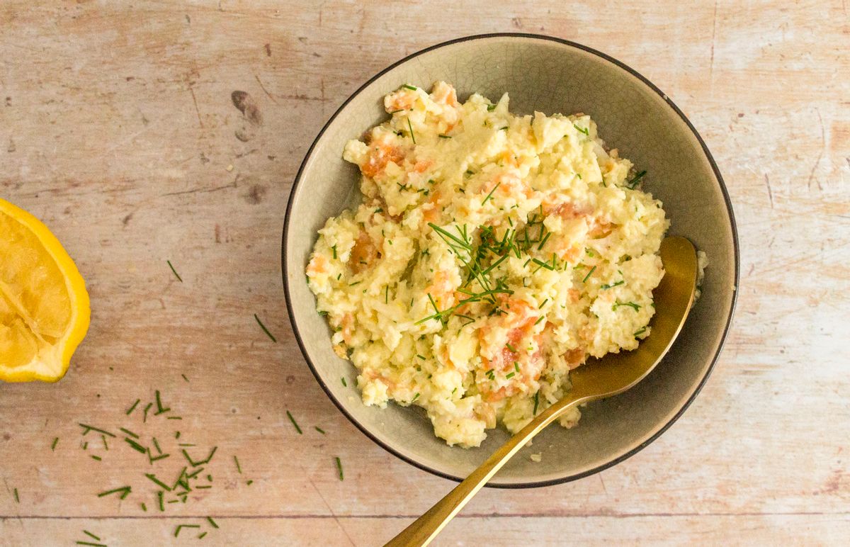 Low Carb Smoked Salmon Risotto