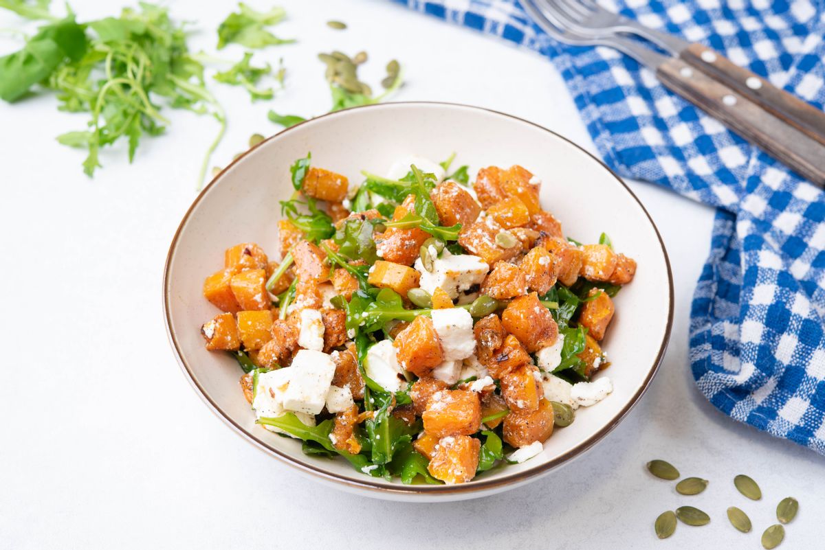 Keto Pumpkin and Feta Salad