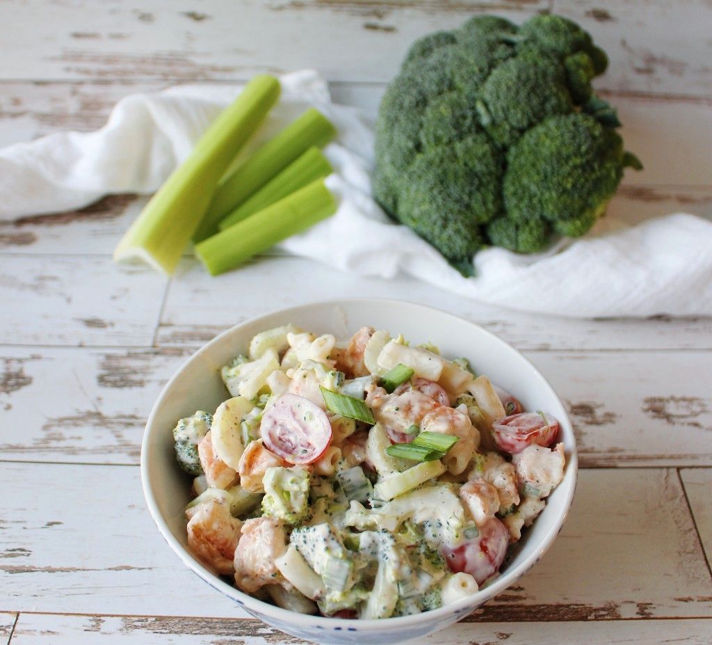 Keto Creamy Shrimp Pasta Salad