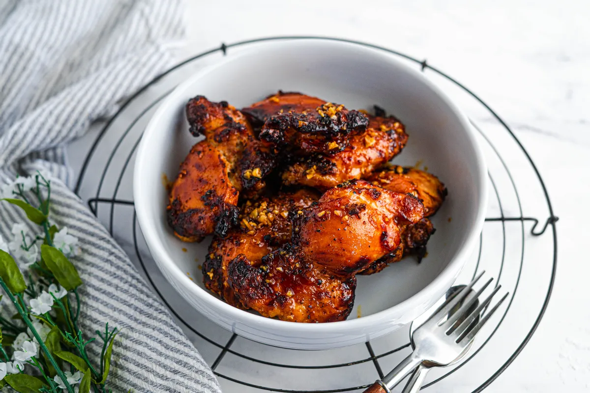 Air Fryer Paleo Honey Garlic Chicken Thighs