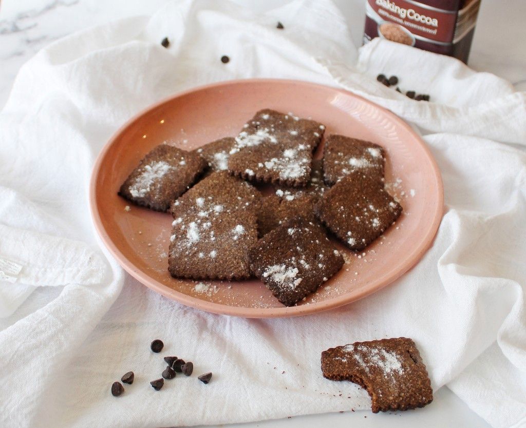 Keto Chocolate Shortbread Cookies