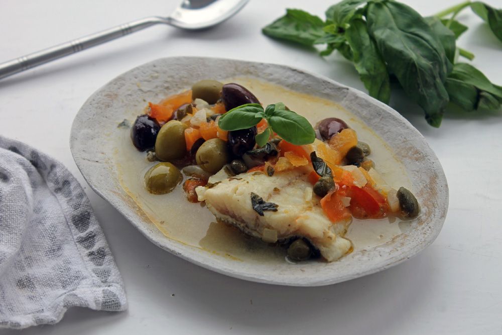 Keto Mediterranean Cod Stew