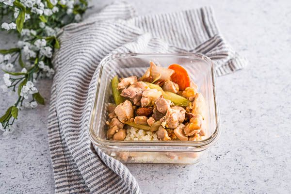 Low Carb Almond Chicken Meal Prep