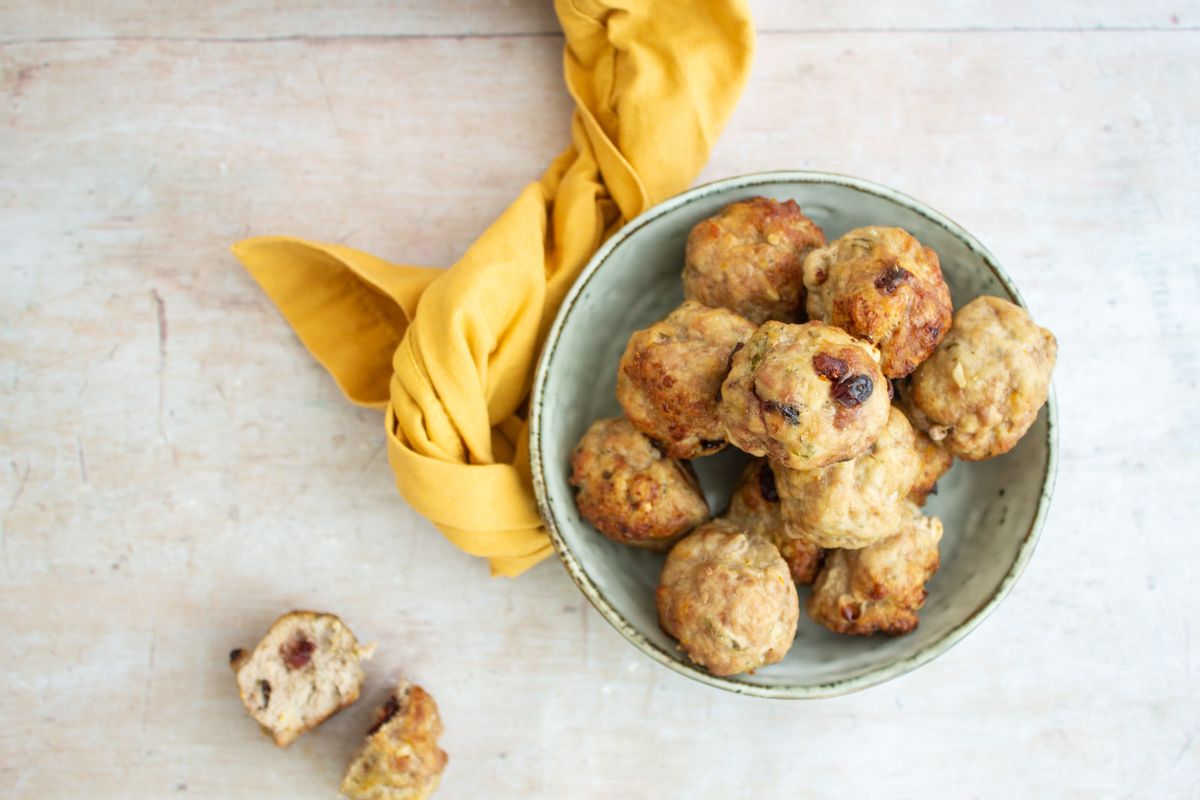 Keto Thanksgiving Turkey and Cranberry Meatballs