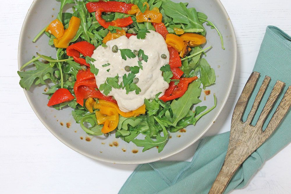 Keto Roasted Pepper And Tonnato Salad