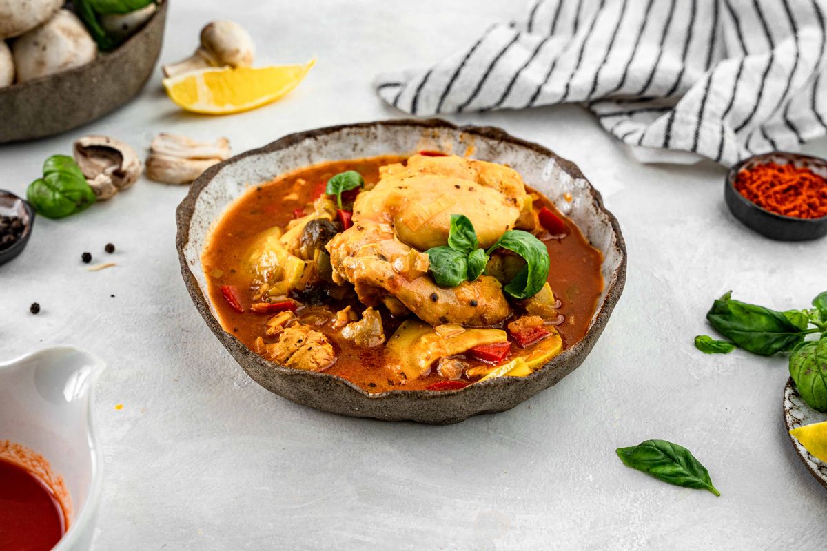 Keto Mediterranean Chicken Stew 