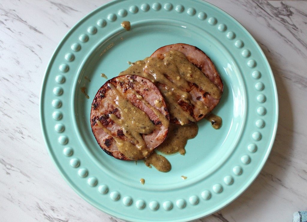 Keto Easy Fried Ham w Pan Gravy