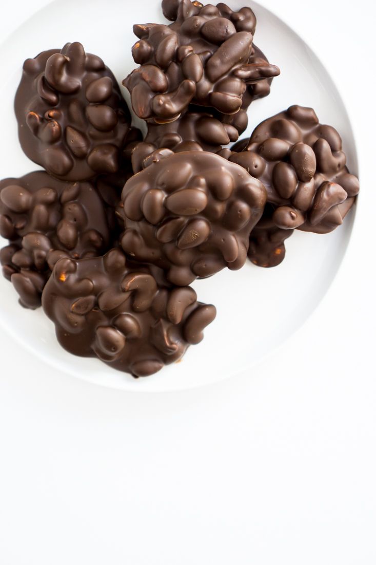 Chocolatey Peanut Clusters, Chocolatey Nuts