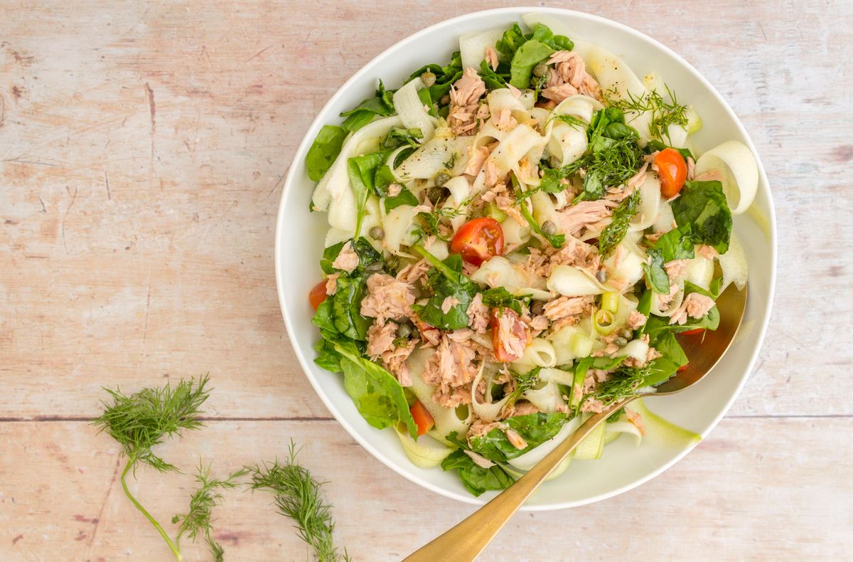 Keto Cold Tuna Noodle Salad