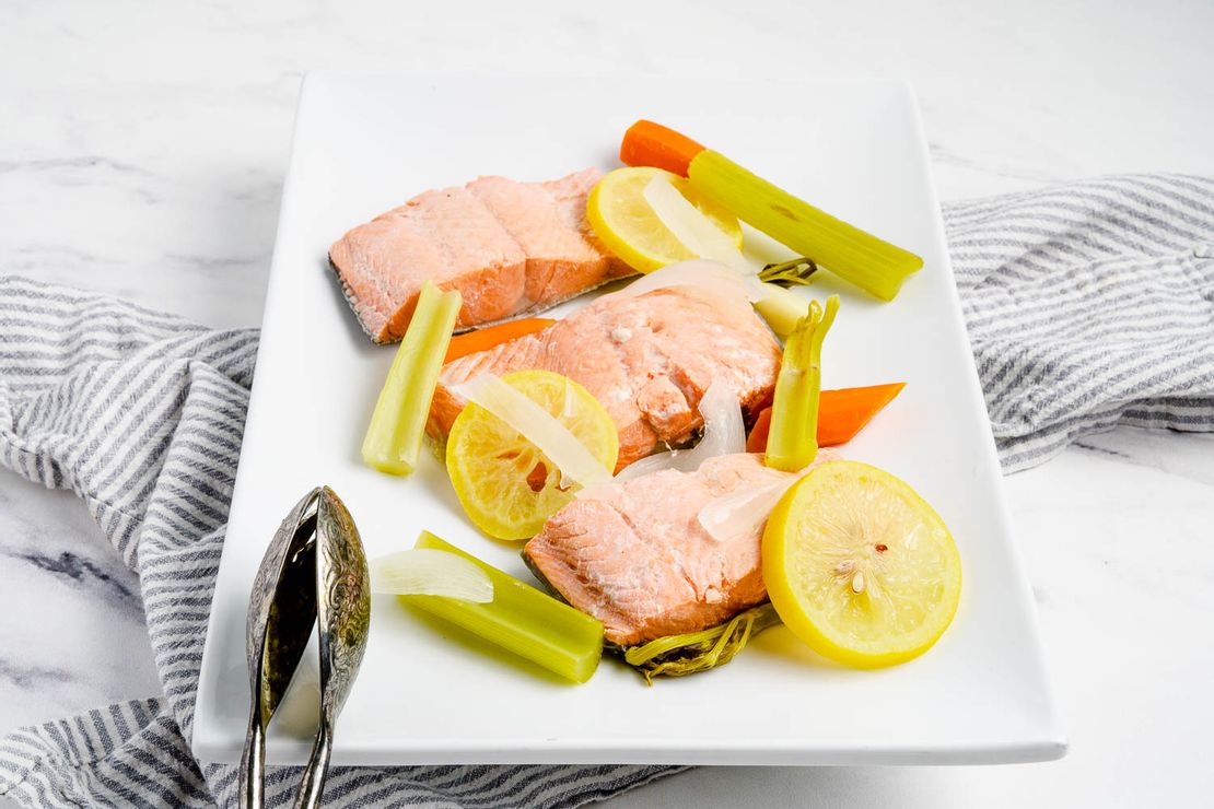 Keto Wine Poached Salmon Carb Manager