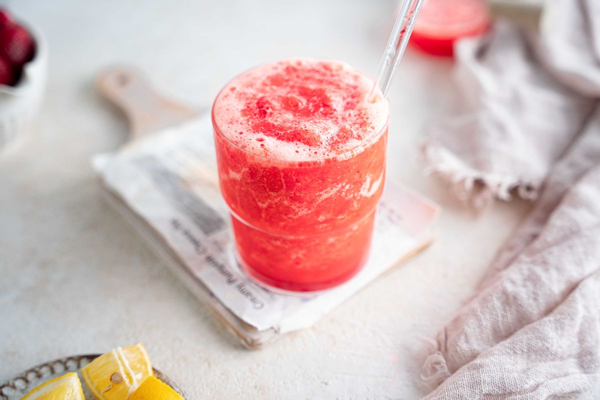 Low-Carb Raspberry Slushie