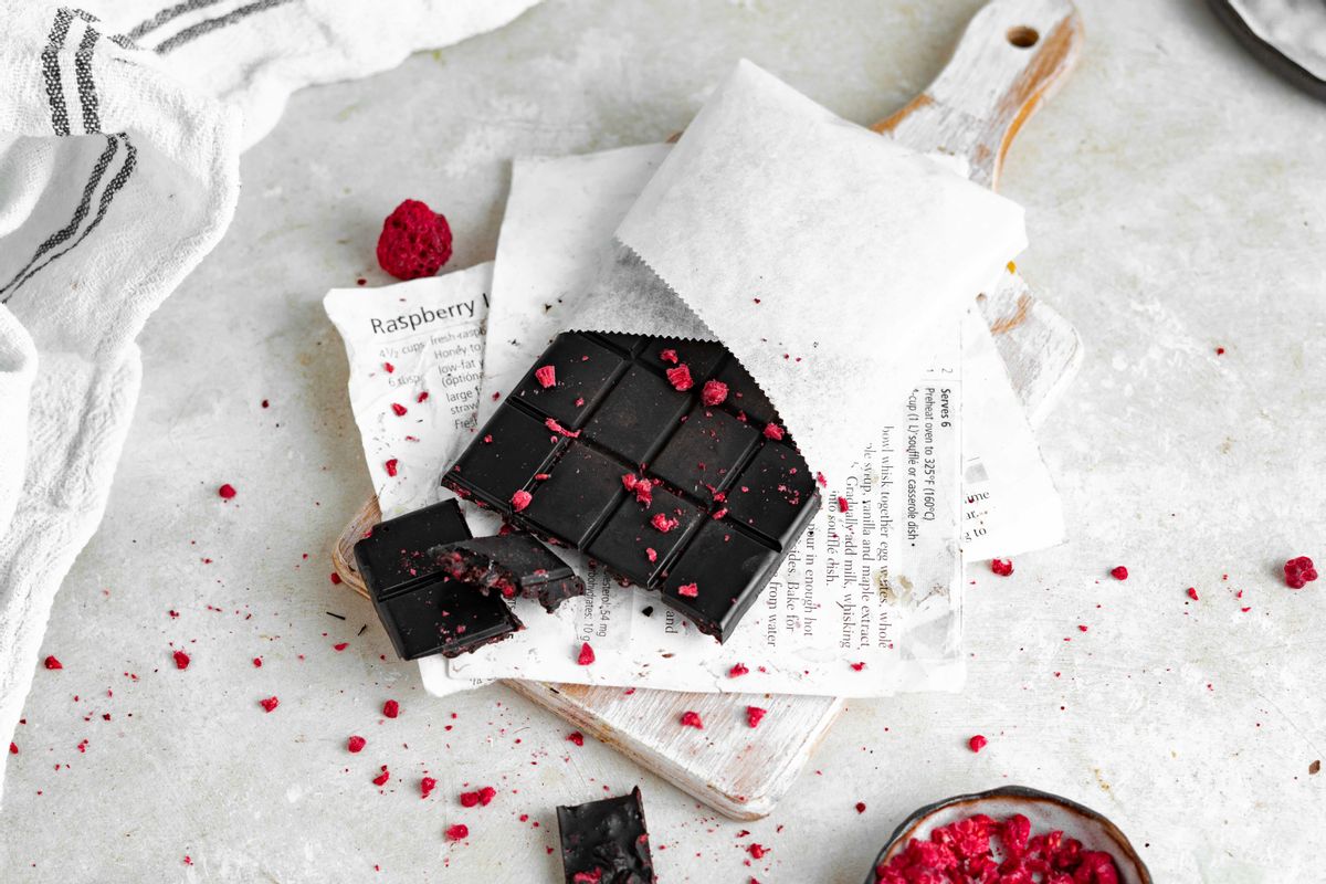 Keto Raspberry Chocolate Bar