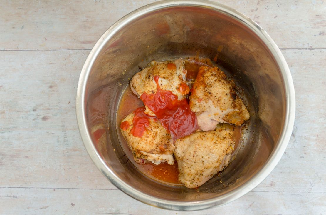 Keto Instant Pot Cajun Chicken Thighs Carb Manager - Main Image