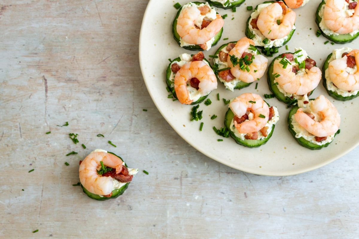 Keto Cream Cheese, Pancetta and Shrimp Appetizers