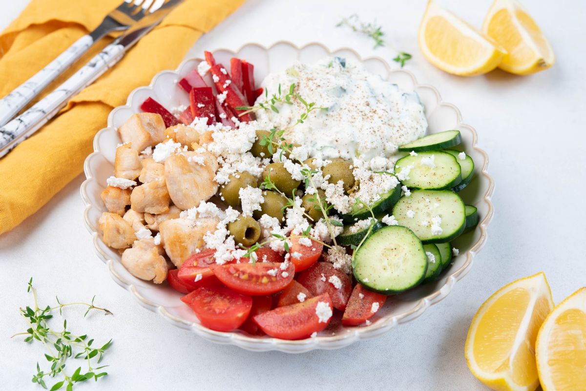 Keto Chicken and Tzatziki Power Bowl