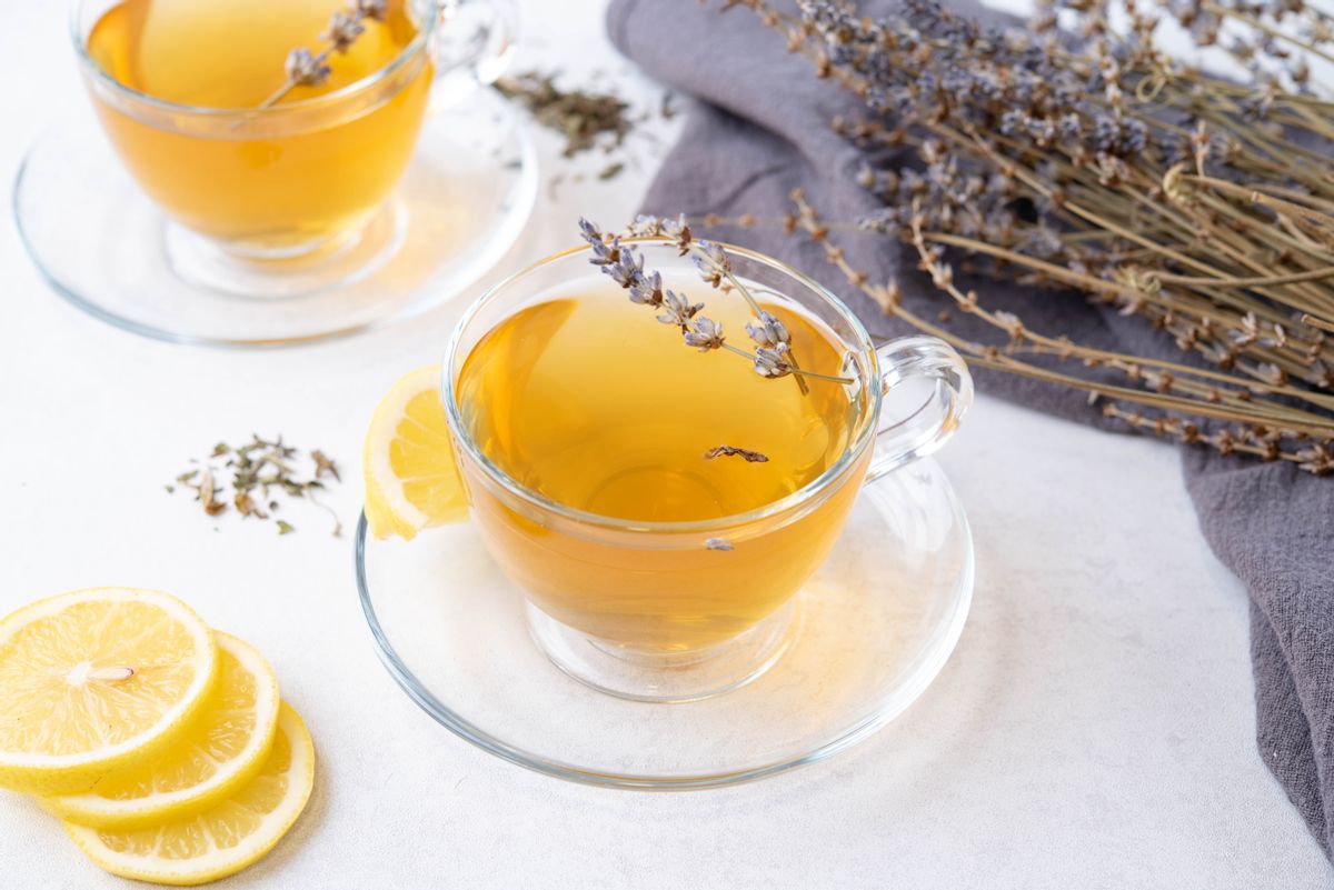 Easy Keto Lavender and Mint Tea with Lemon