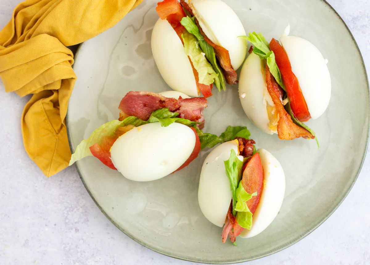 Keto Hard-Boiled Egg BLT’s