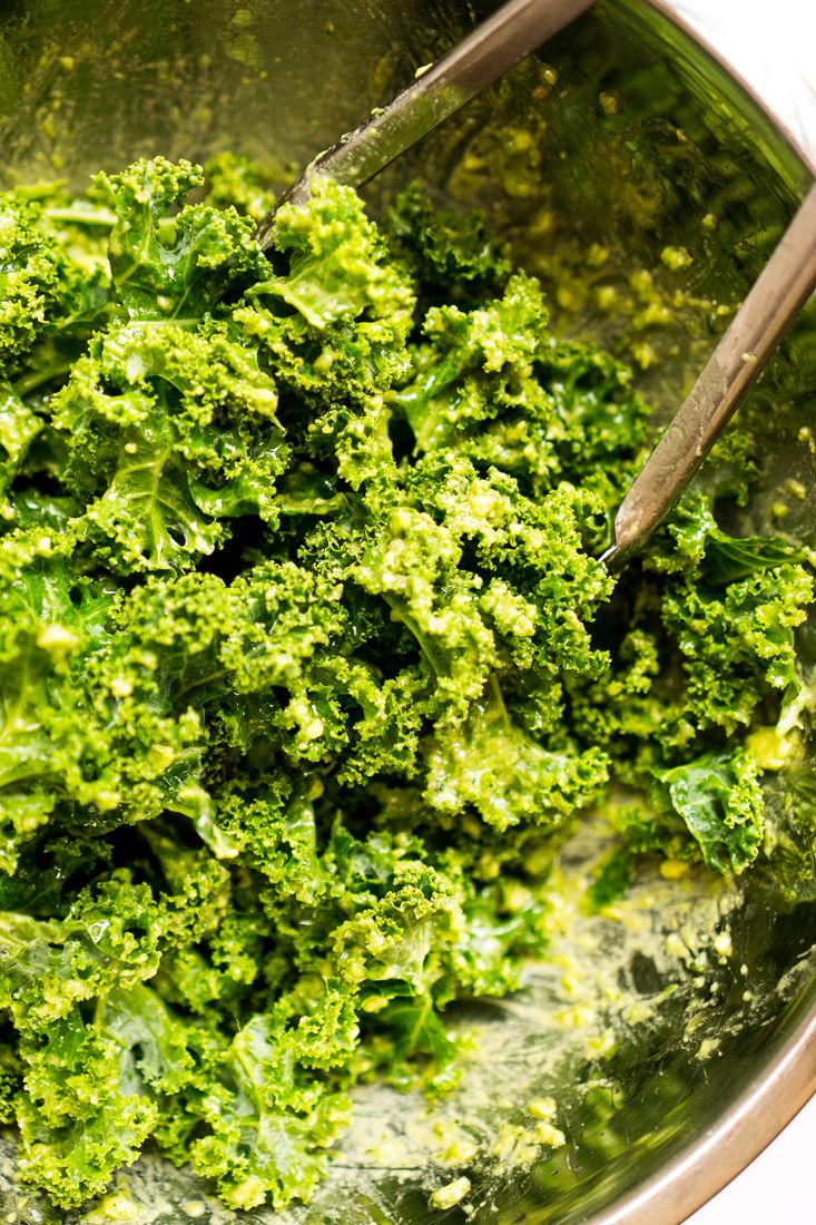Keto Green Goddess Kale Salad