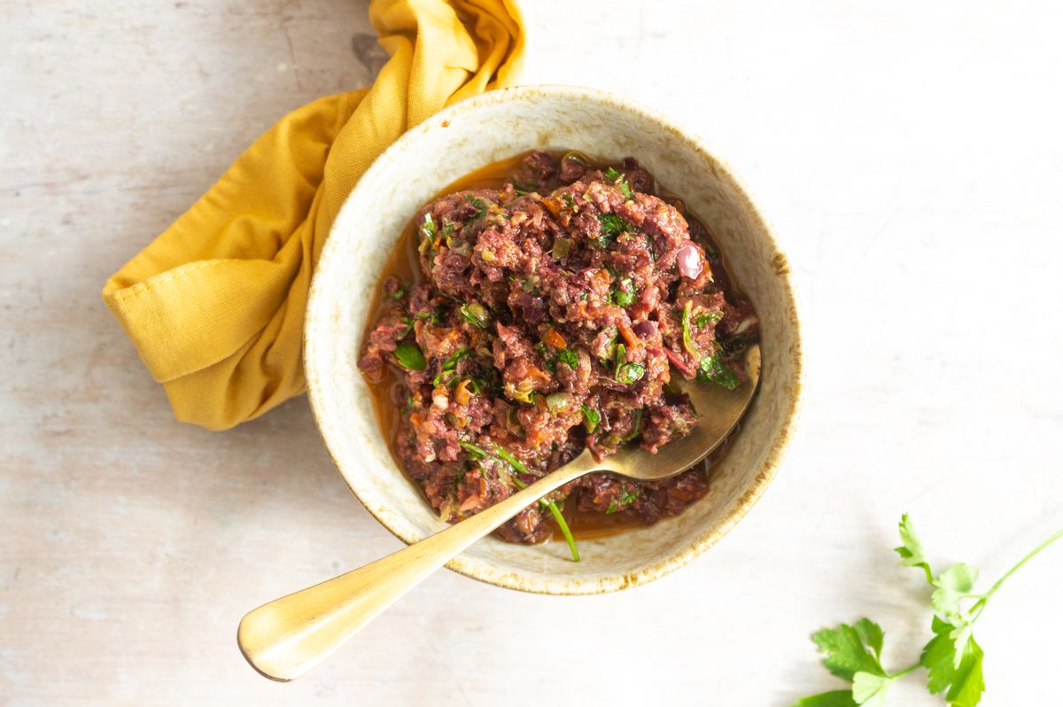 Keto Vegan Sundried Tomato Tapenade