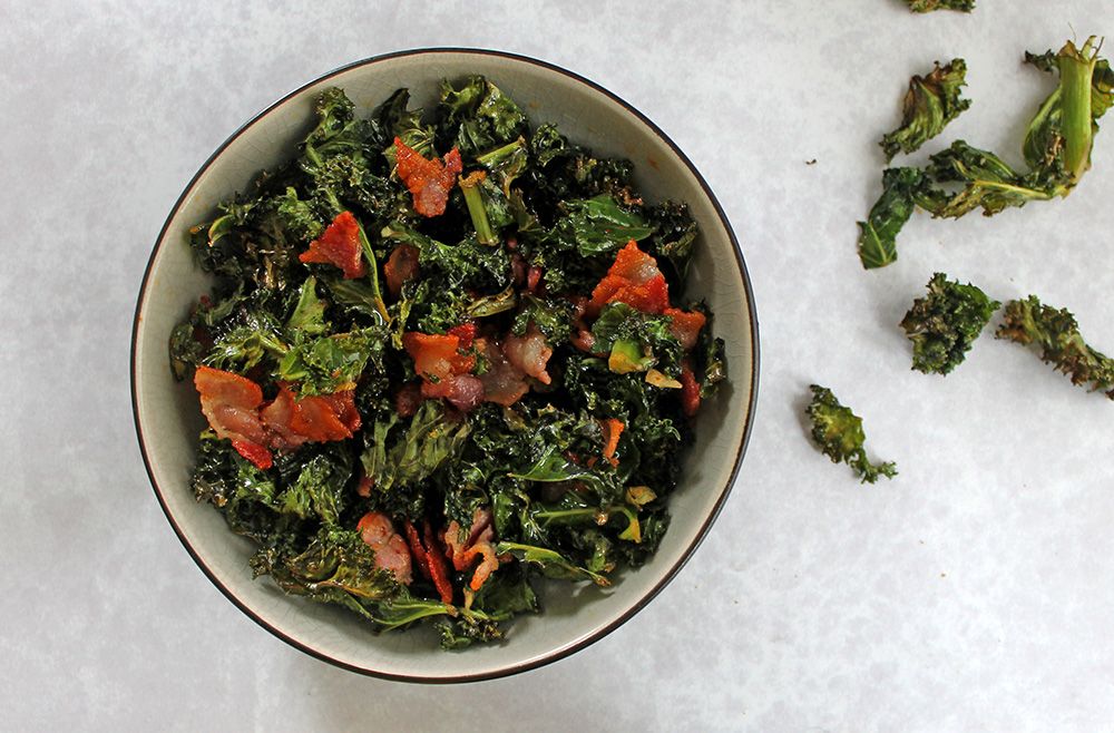 Keto Crispy Paprika Kale And Bacon