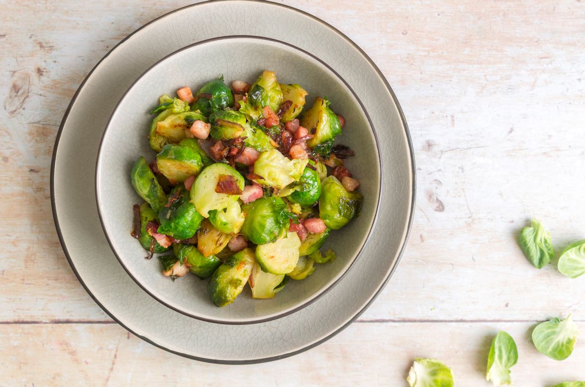 Keto Zesty Sprouts with Pancetta