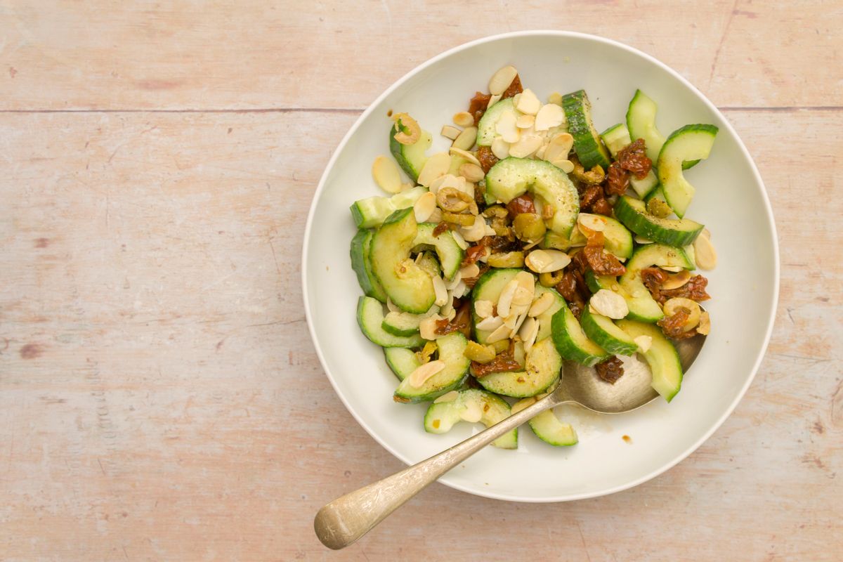 Keto Cucumber and Almond Salad