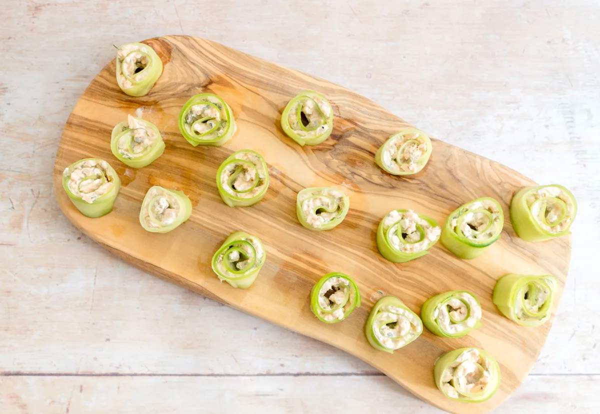 Keto Salmon Cucumber Rolls