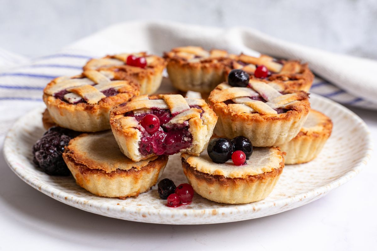 Best Keto Mixed Berry and Almond Mini Pies