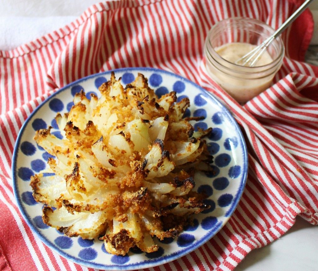 Baked Blooming Onion - Creme De La Crumb