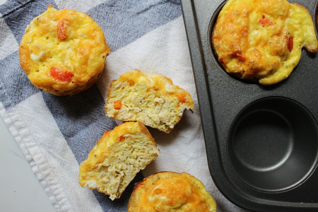 Keto Chicken Fajita Egg Cups