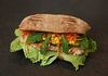 Tuna Salad Submarine Sandwich With Lettuce And Tomato