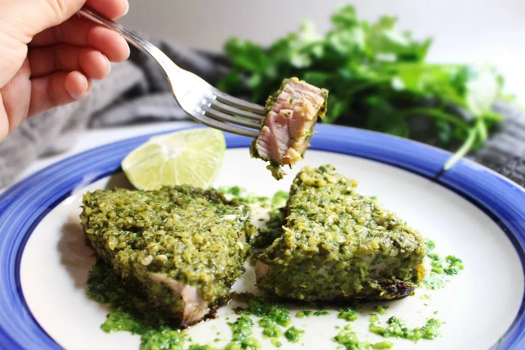 Keto Jalapeno Lime Tuna Steaks