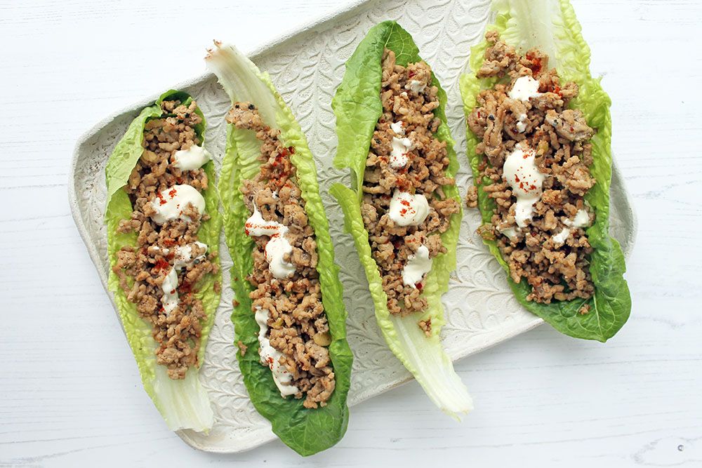 Keto Spiced Pork Lettuce Wraps