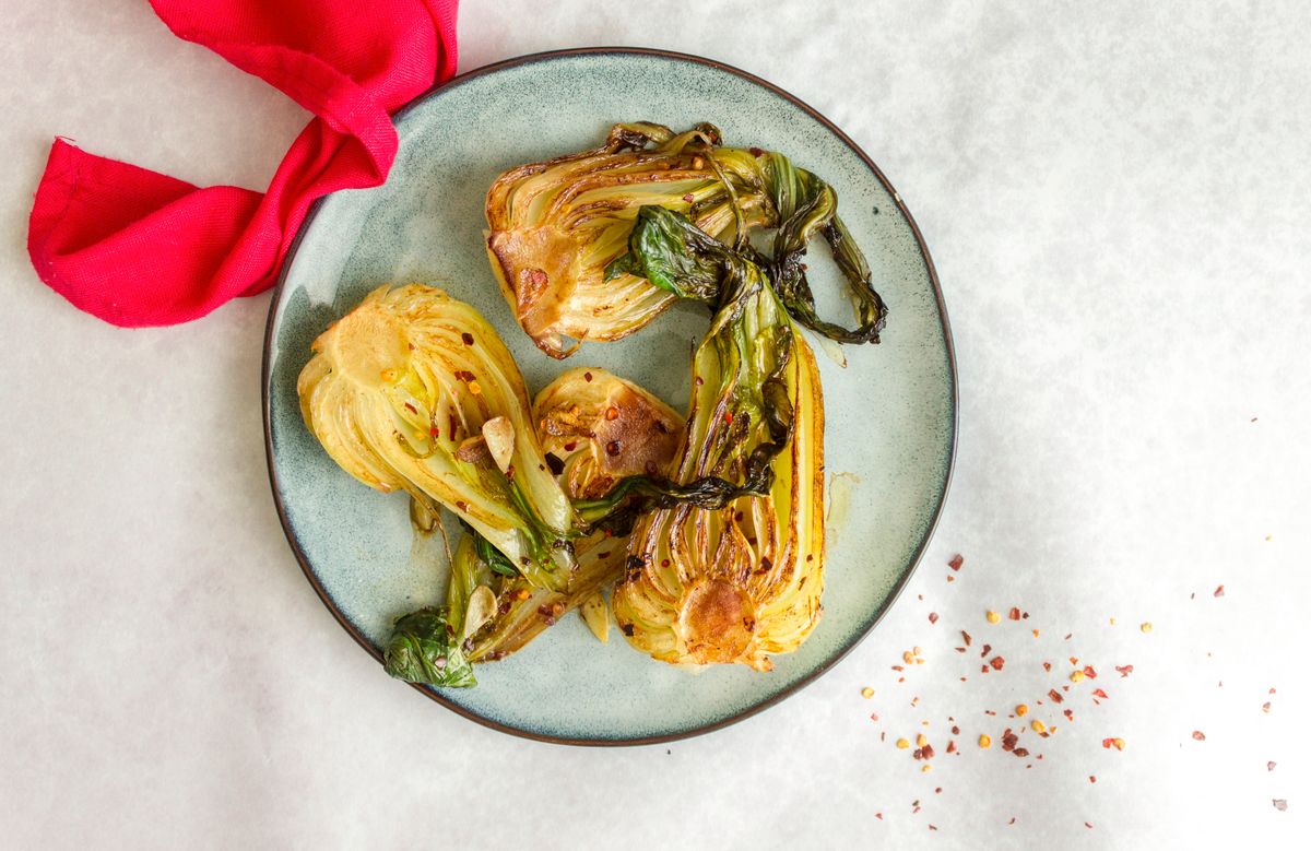 Keto Spicy Balsamic Bok Choy 