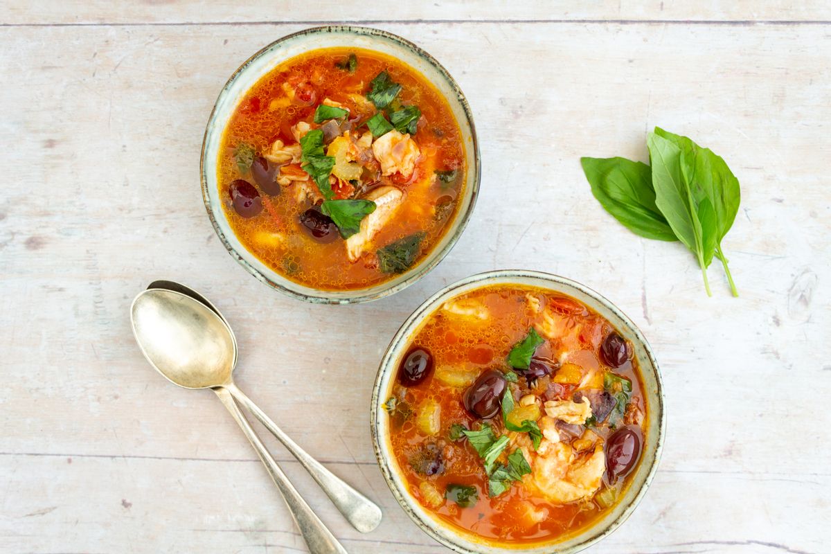 Low Carb Mediterranean Fish Soup