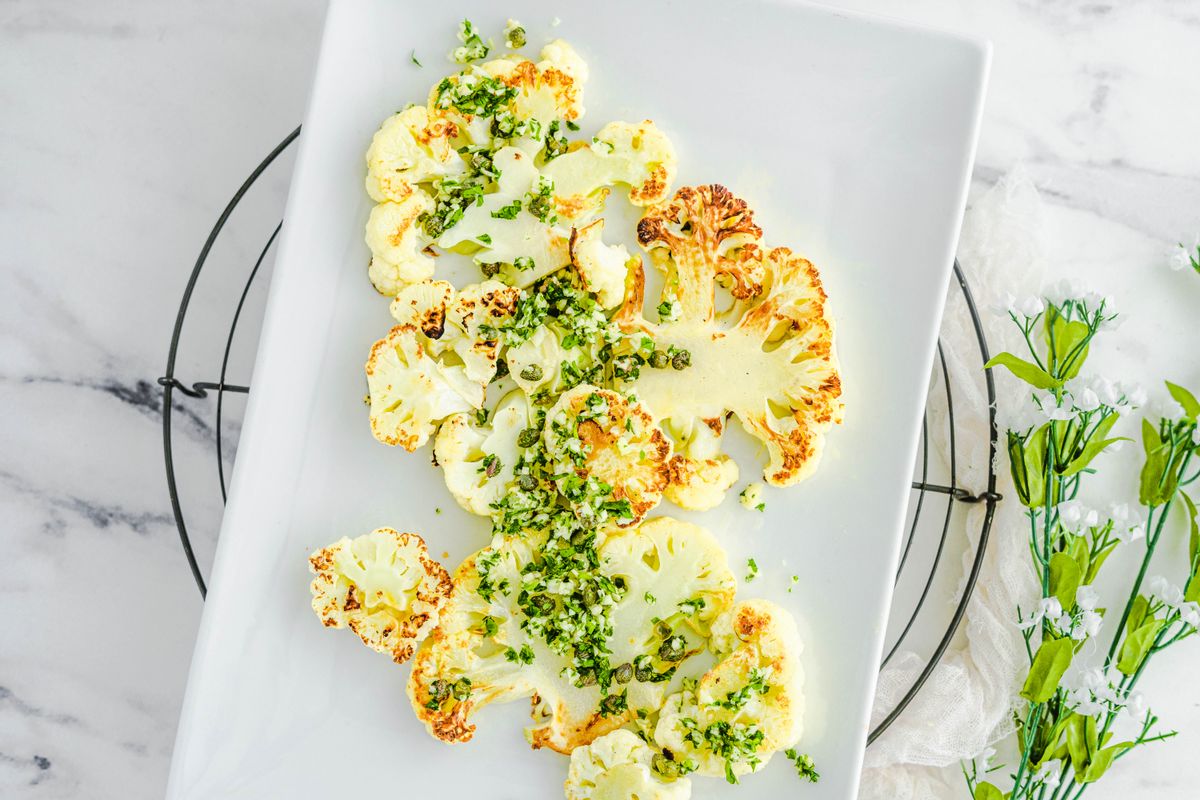 Low Histamine Keto Pan Seared Cauliflower with Capers