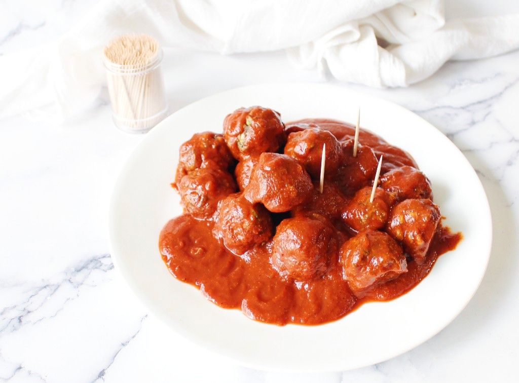 Keto Vegan BBQ Meatballs