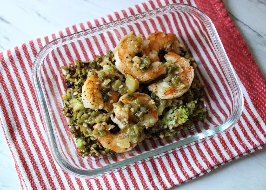 Low Carb Tropical Shrimp w Pickled Jalapeno Hash