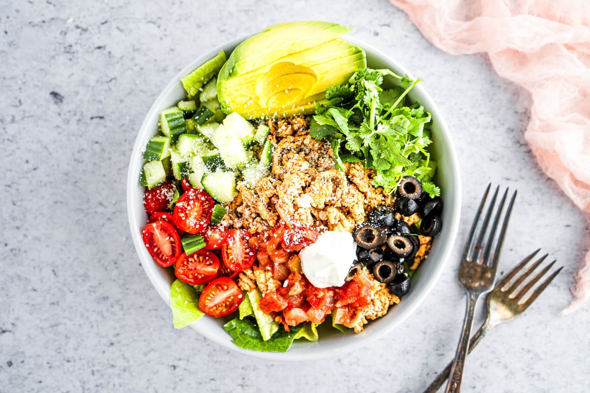 Low Carb Turkey Taco Salad